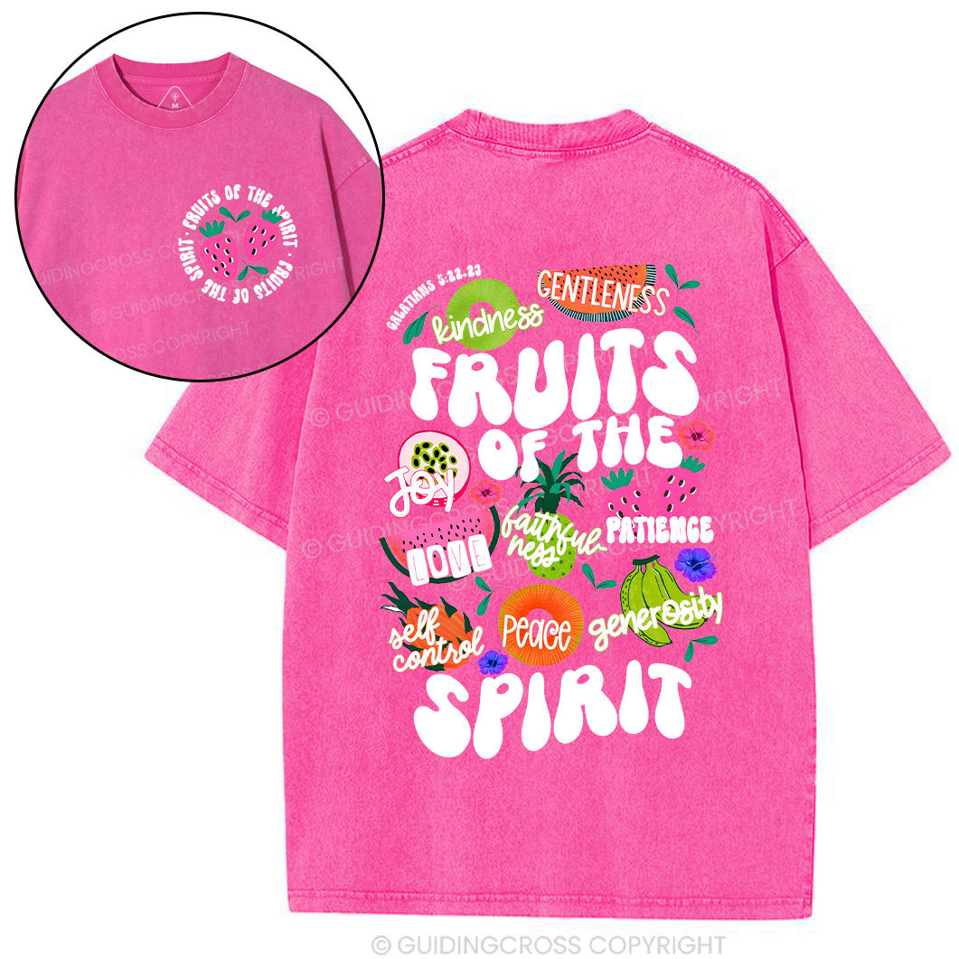 Fruit Of The Spirit Christian Washed T-Shirt