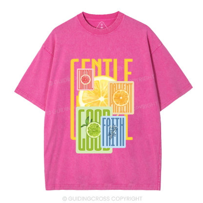 Fruit Of The Spirit Christian Washed T-Shirt