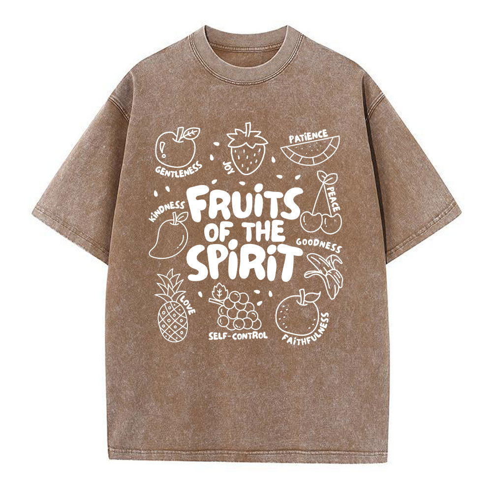 Fruit Of The Spirit Christian Washed T-Shirt
