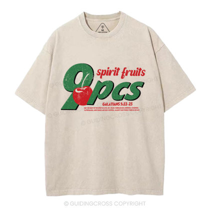 Fruit Of The Spirit Christian Washed T-Shirt