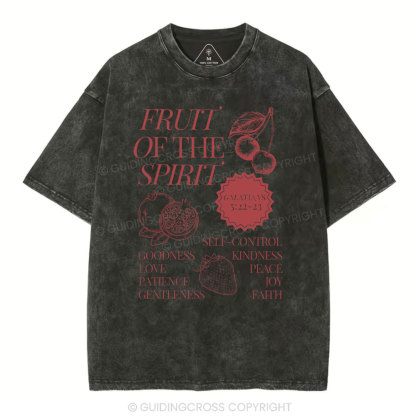 Fruit Of The Spirit Christian Washed T-Shirt