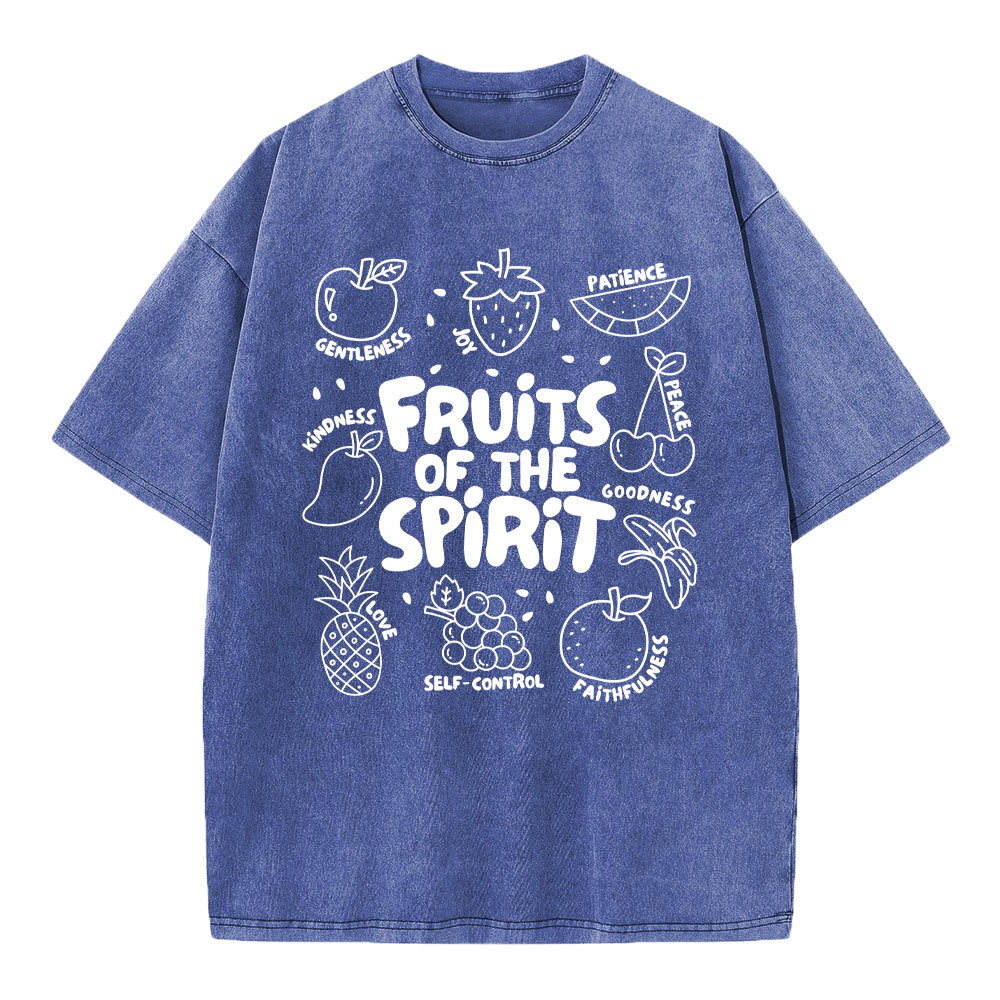 Fruit Of The Spirit Christian Washed T-Shirt