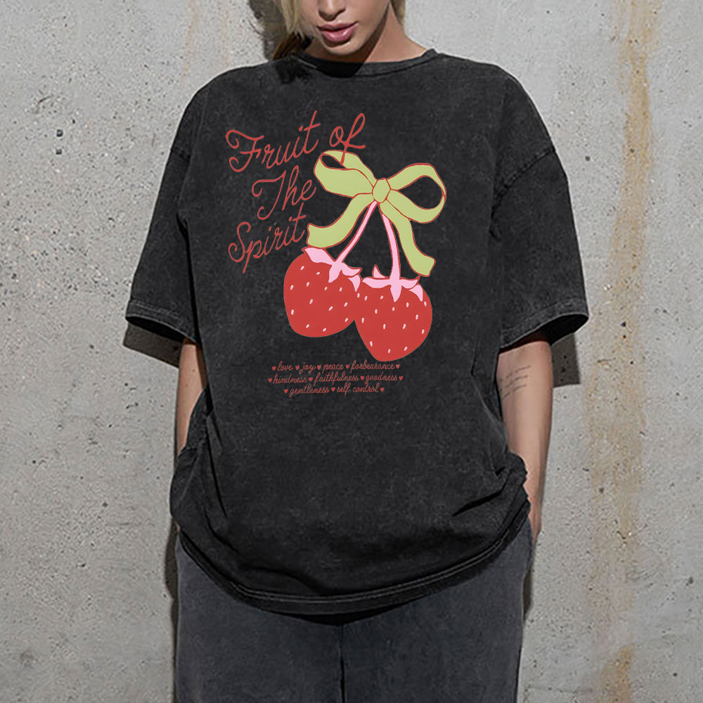 Fruit Of The Spirit Christian Washed T-Shirt