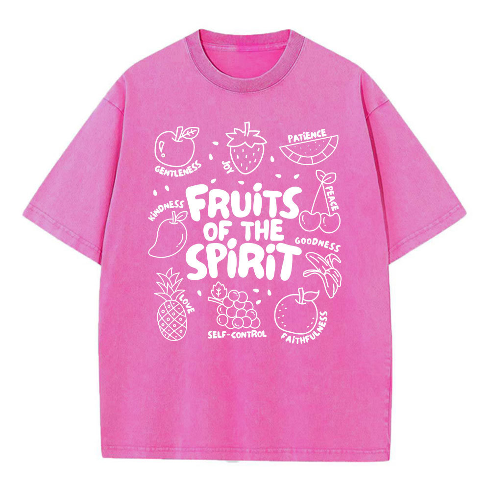 Fruit Of The Spirit Christian Washed T-Shirt