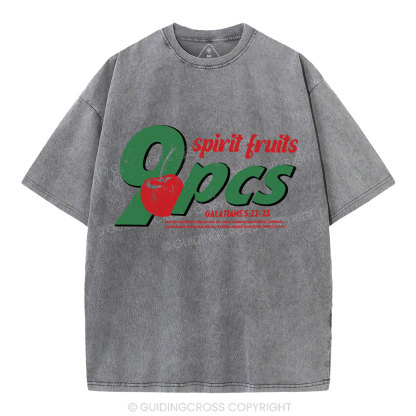 Fruit Of The Spirit Christian Washed T-Shirt