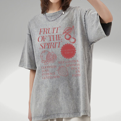 Fruit Of The Spirit Christian Washed T-Shirt