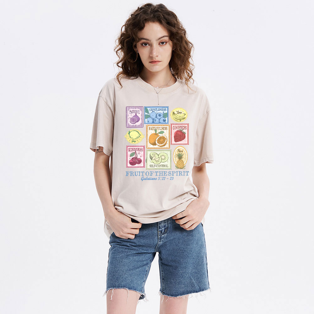 Fruit Of The Spirit Christian Washed T-Shirt