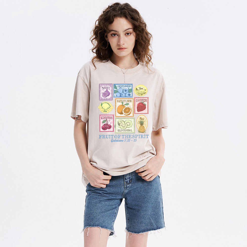 Fruit Of The Spirit Christian Washed T-Shirt