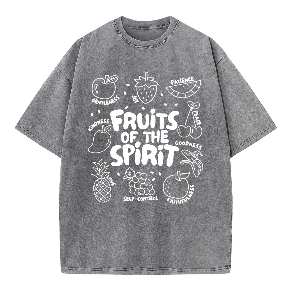Fruit Of The Spirit Christian Washed T-Shirt