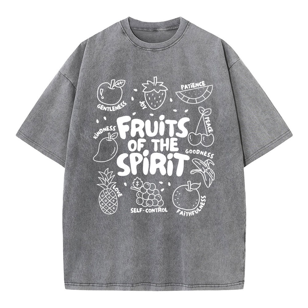 Fruit Of The Spirit Christian Washed T-Shirt