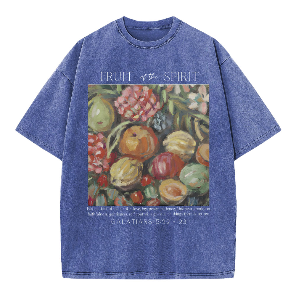 Fruit Of The Spirit Christian Washed T-Shirt