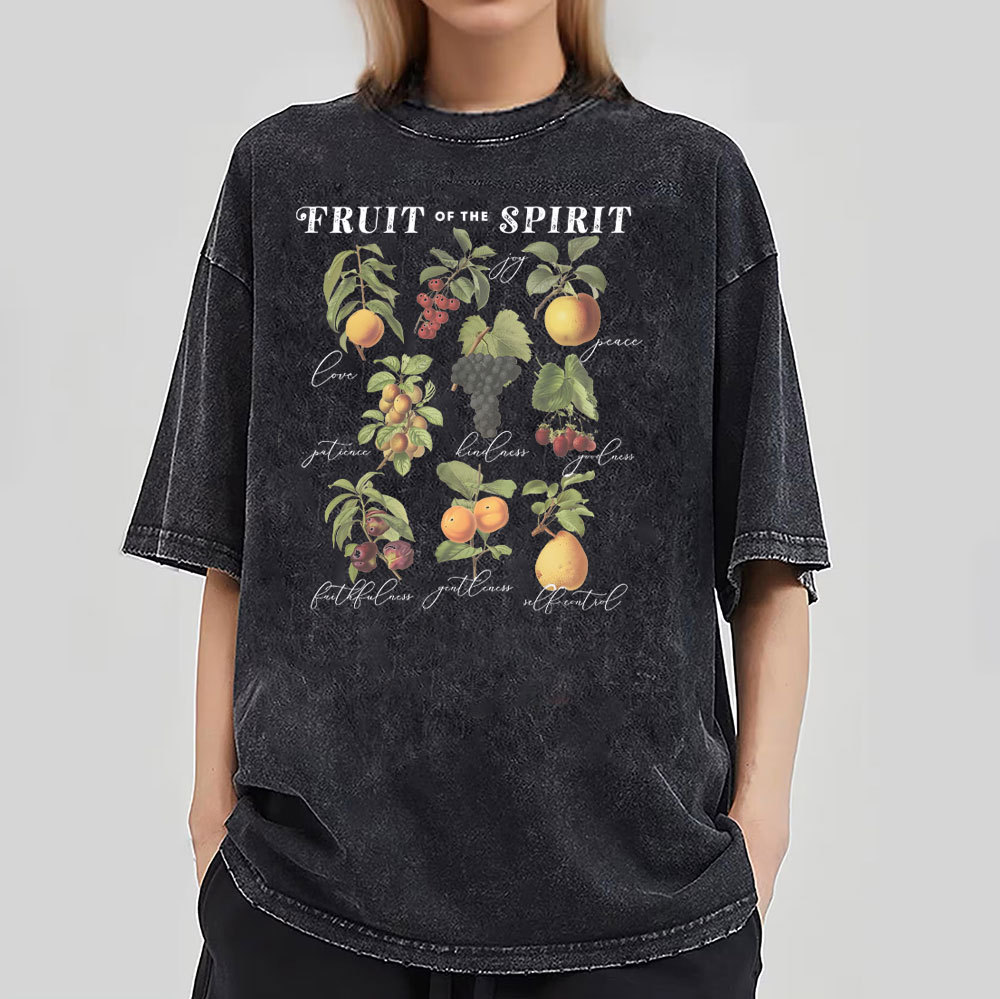 Fruit Of The Spirit Christian Washed T-Shirt