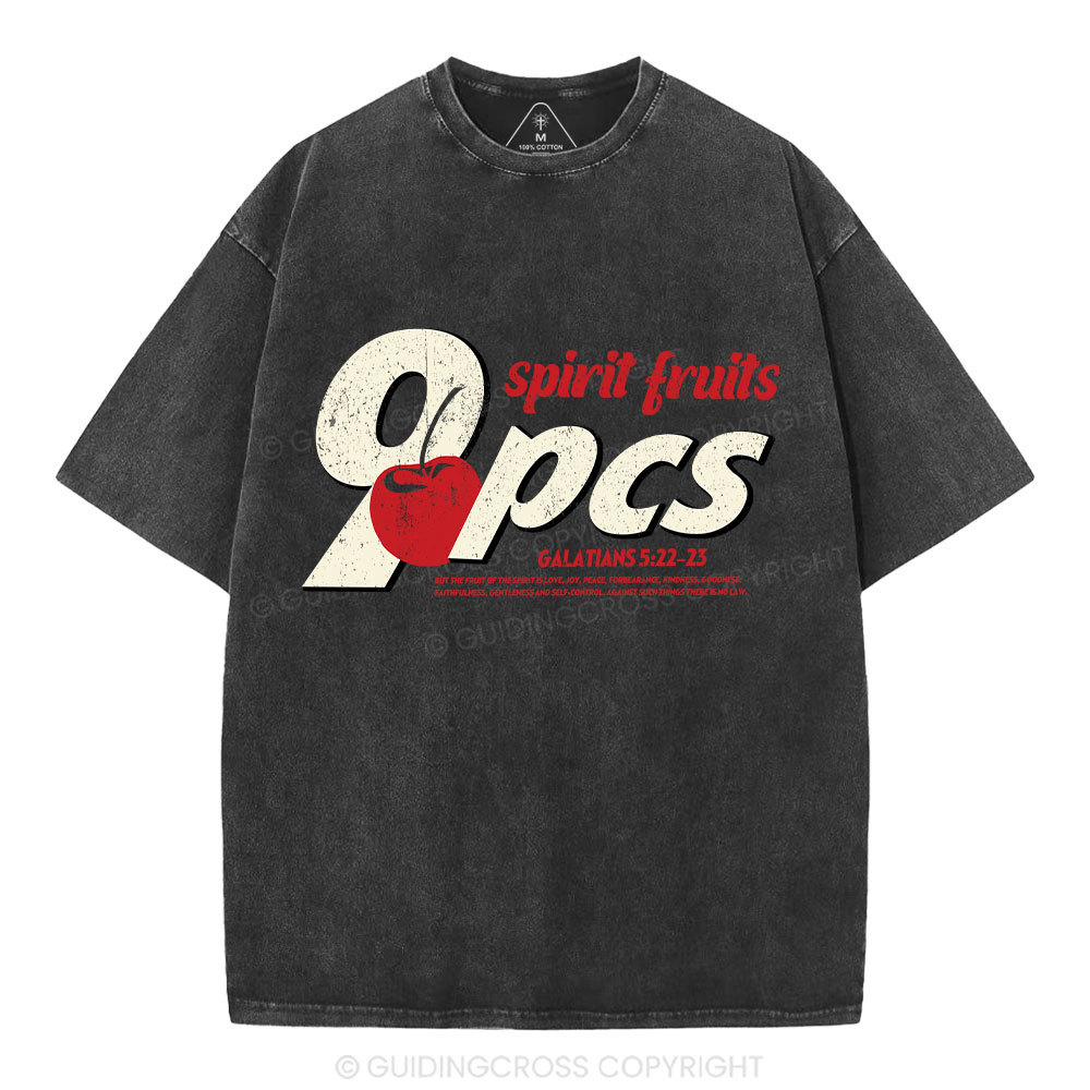 Fruit Of The Spirit Christian Washed T-Shirt
