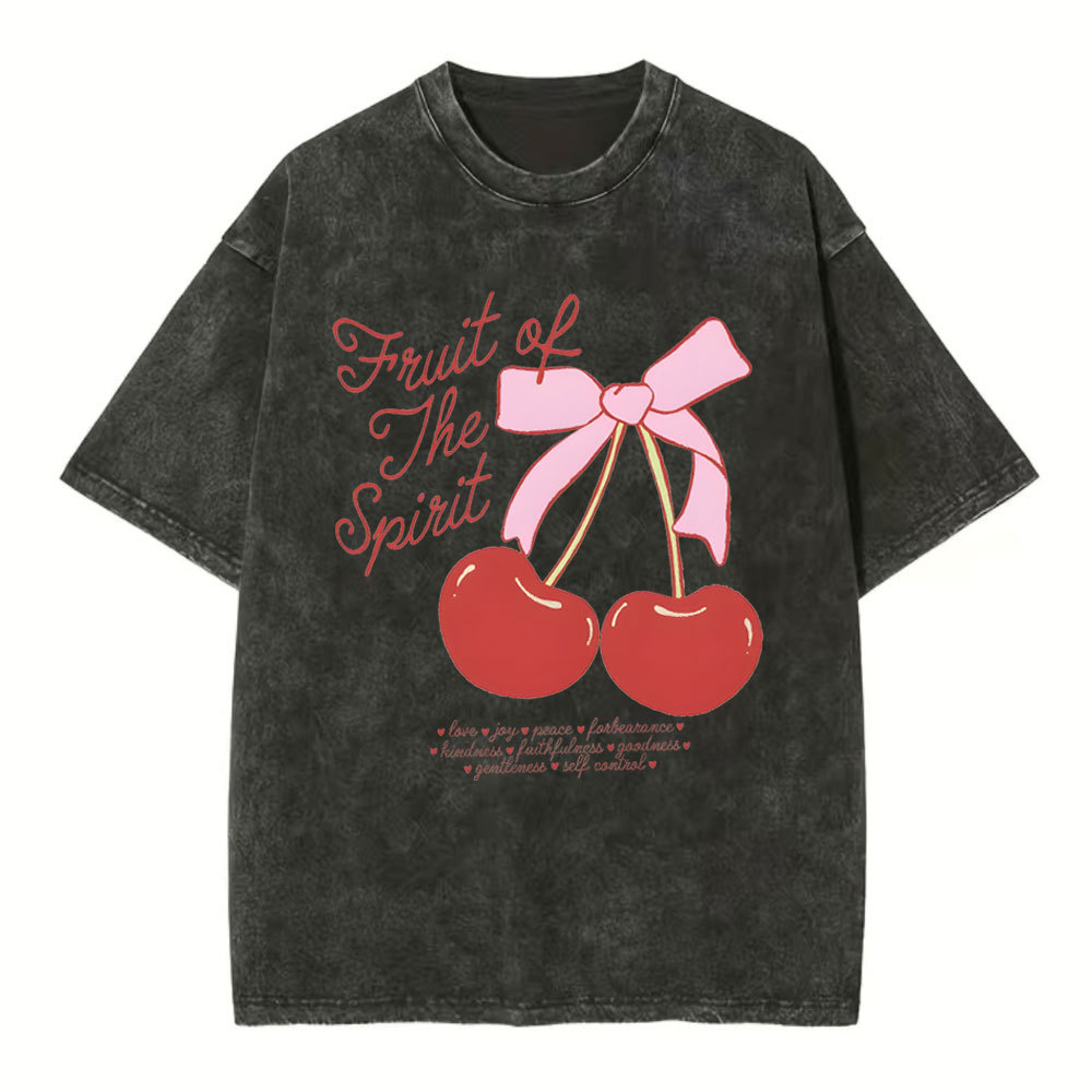 Fruit Of The Spirit Christian Washed T-Shirt 1