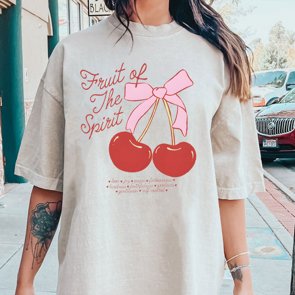 Fruit Of The Spirit Christian Washed T-Shirt 1