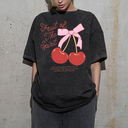 Fruit Of The Spirit Christian Washed T-Shirt 1