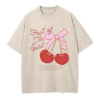 Fruit Of The Spirit Christian Washed T-Shirt 1