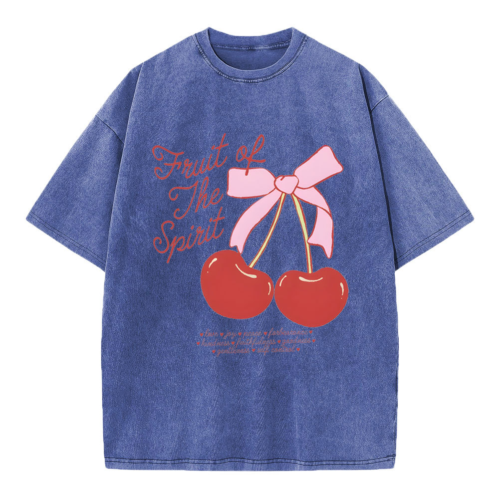 Fruit Of The Spirit Christian Washed T-Shirt 1