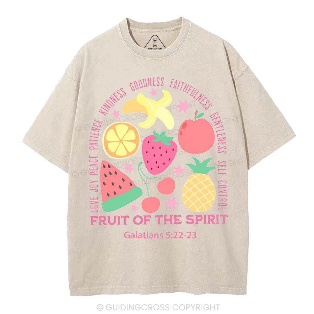 Fruit Of The Spirit Christian Washed T-Shirt