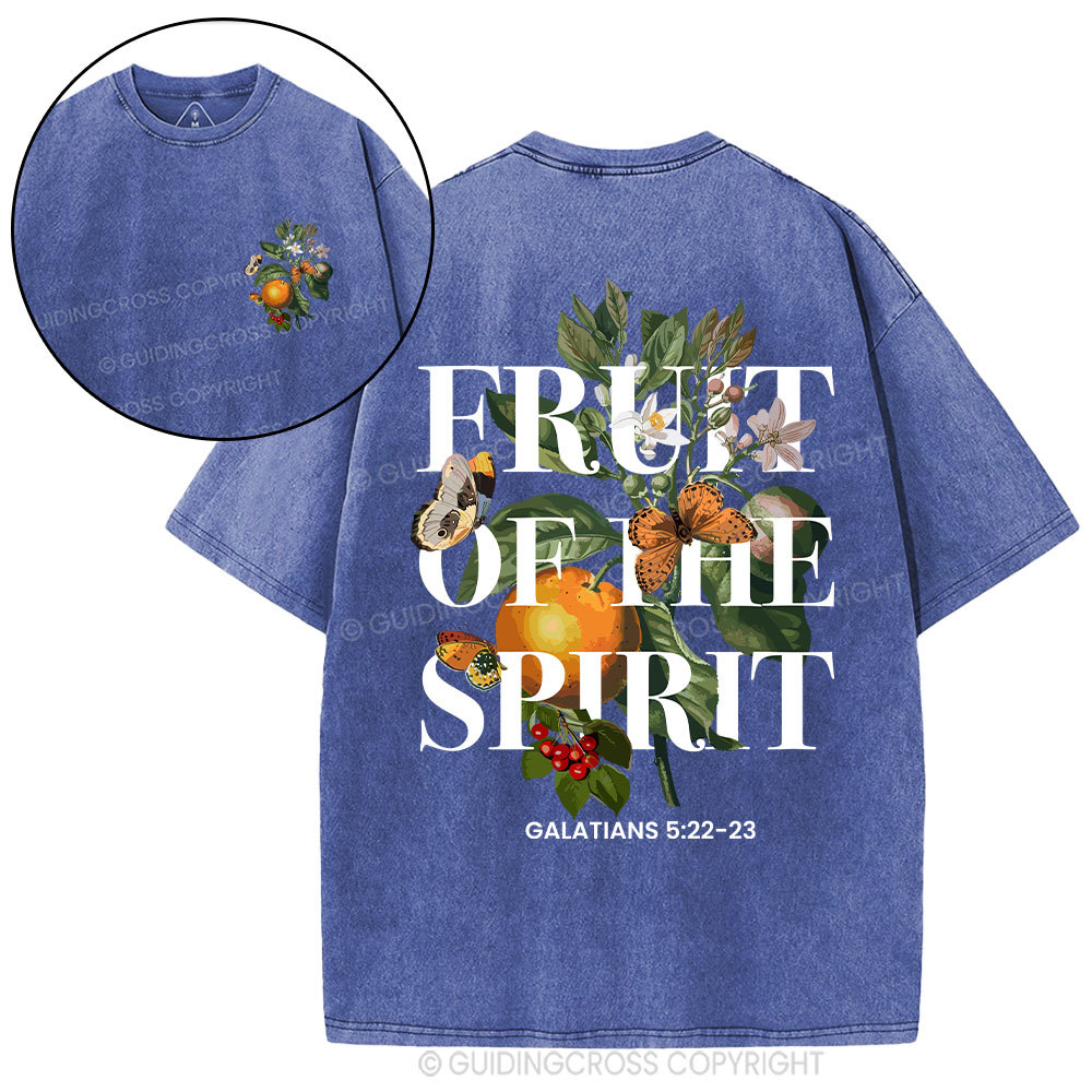Fruit Of The Spirit Christian Washed T-Shirt