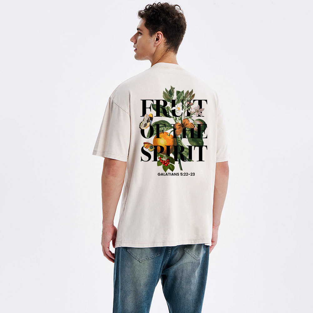 Fruit Of The Spirit Christian Washed T-Shirt