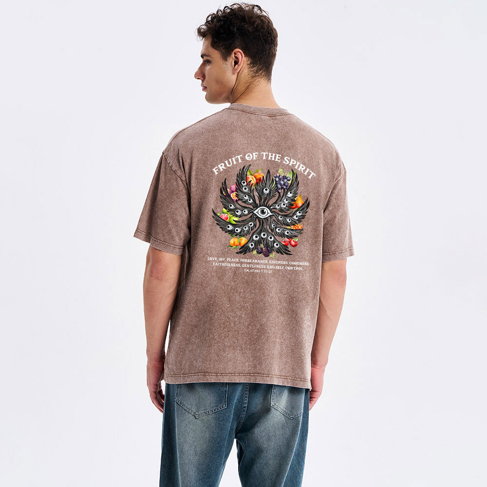Fruit Of The Spirit Christian Washed T-Shirt