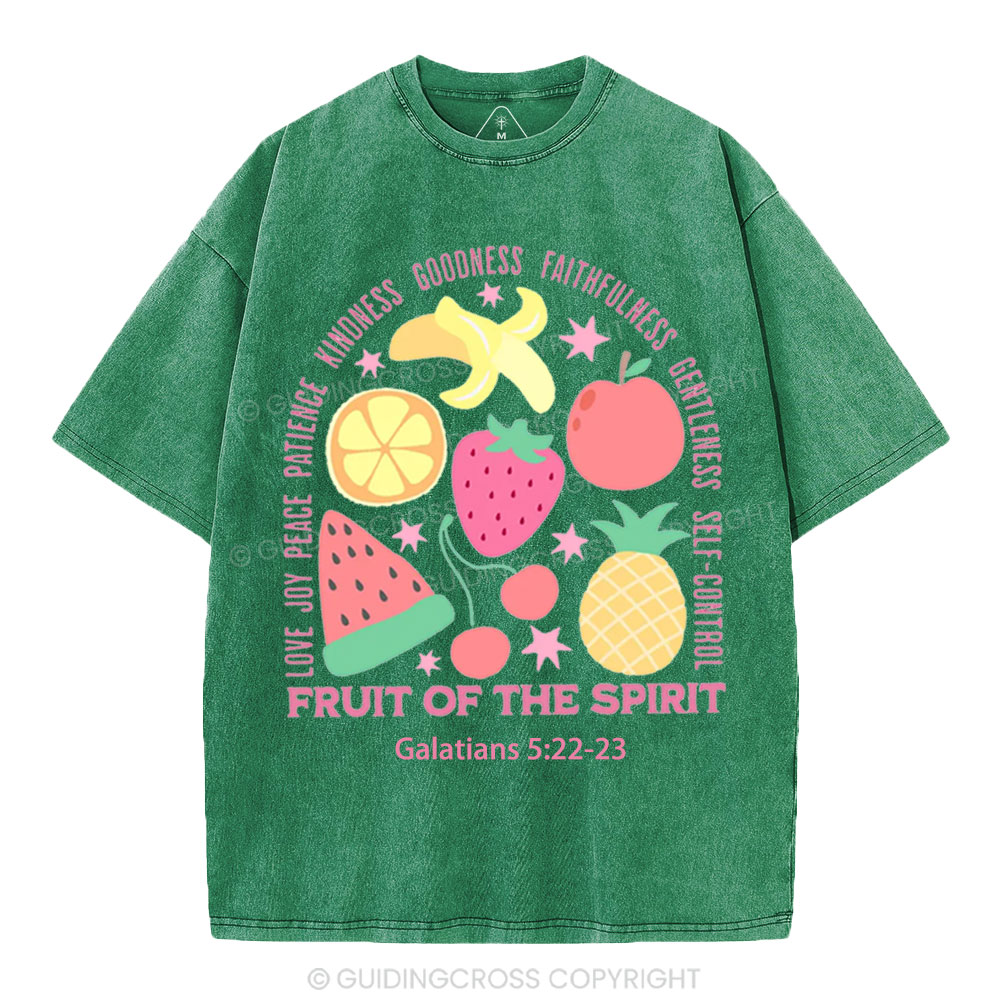 Fruit Of The Spirit Christian Washed T-Shirt