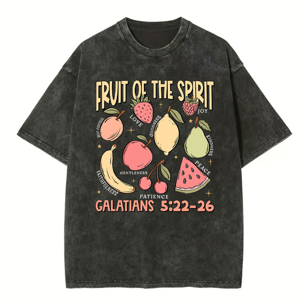 Fruit Of The Spirit Christian Washed T-Shirt