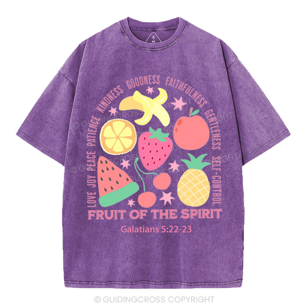 Fruit Of The Spirit Christian Washed T-Shirt