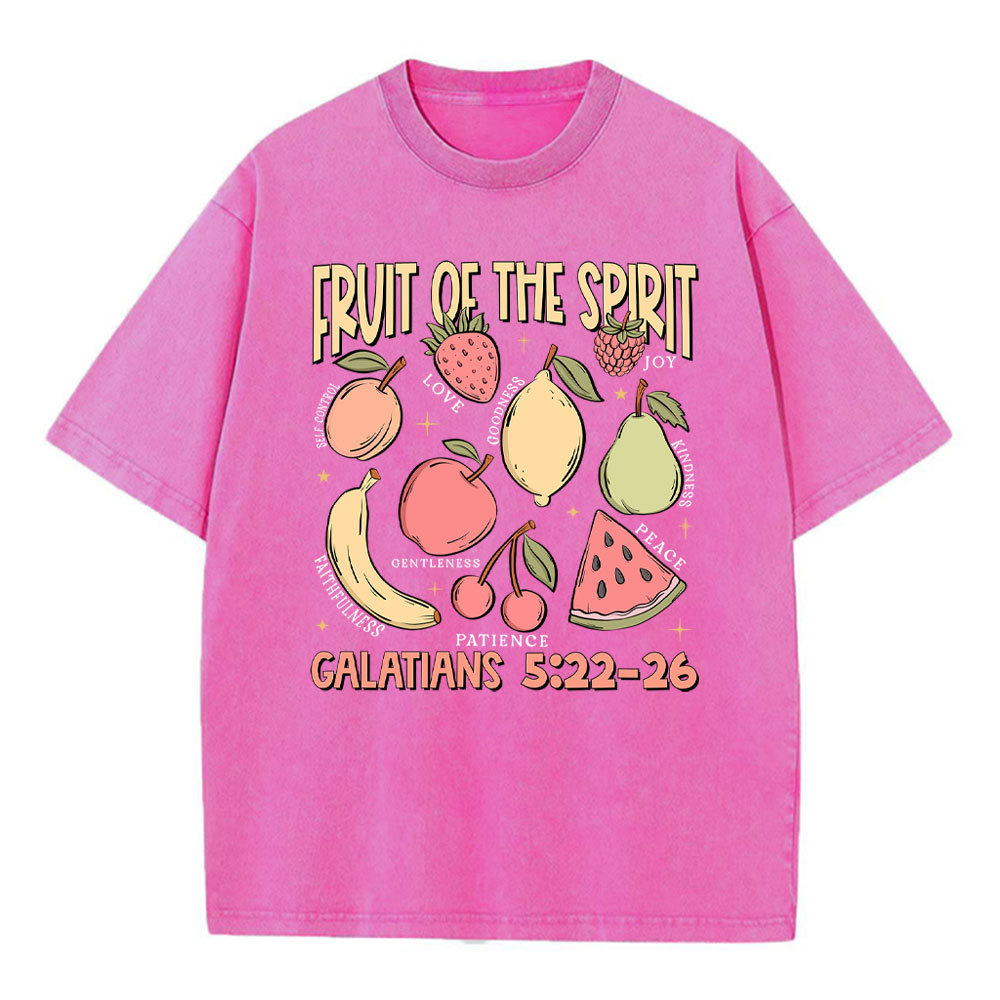 Fruit Of The Spirit Christian Washed T-Shirt
