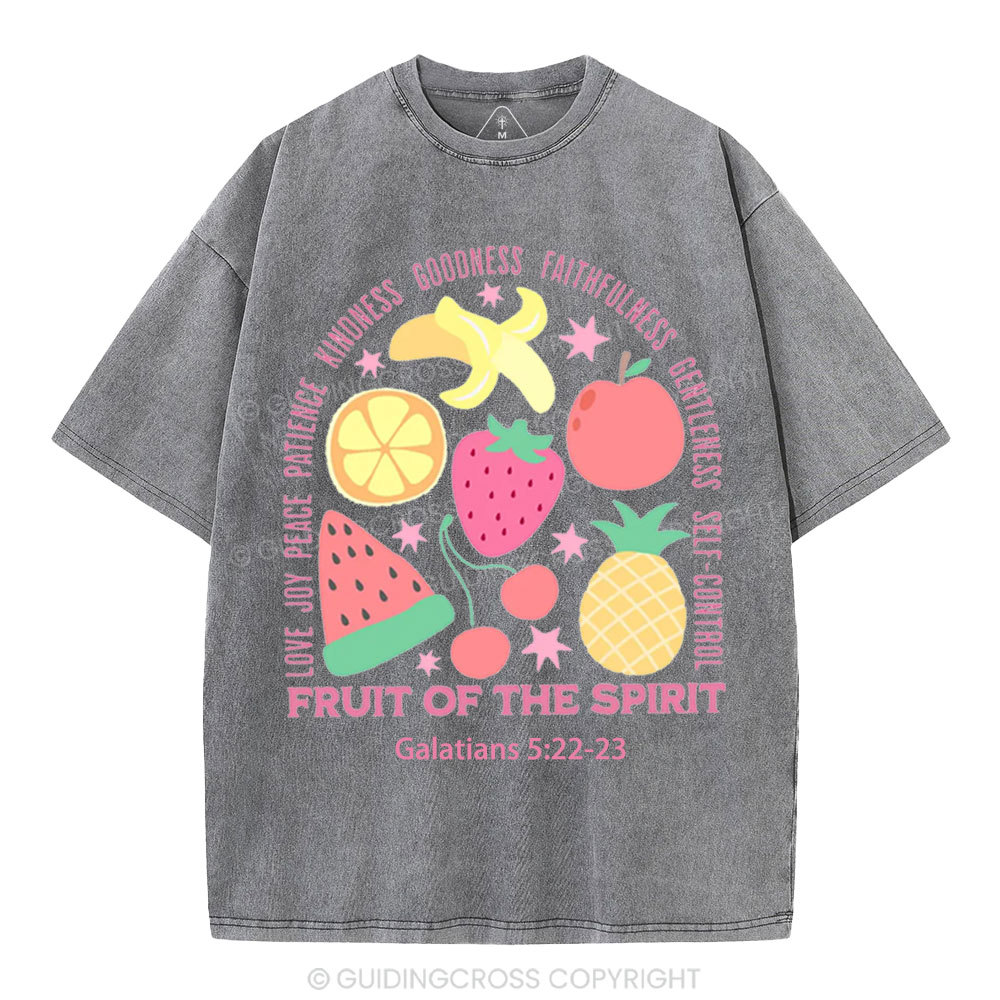 Fruit Of The Spirit Christian Washed T-Shirt