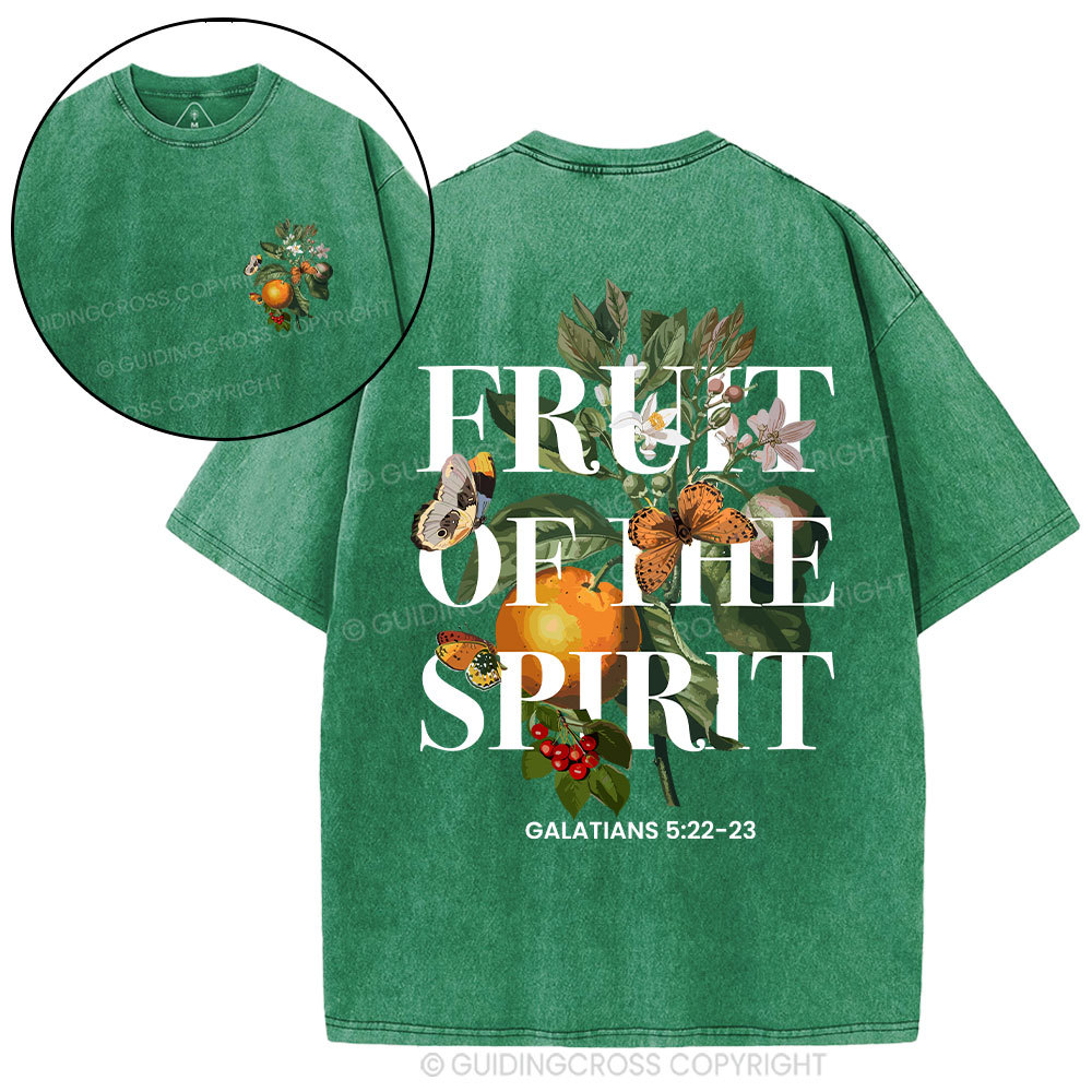 Fruit Of The Spirit Christian Washed T-Shirt