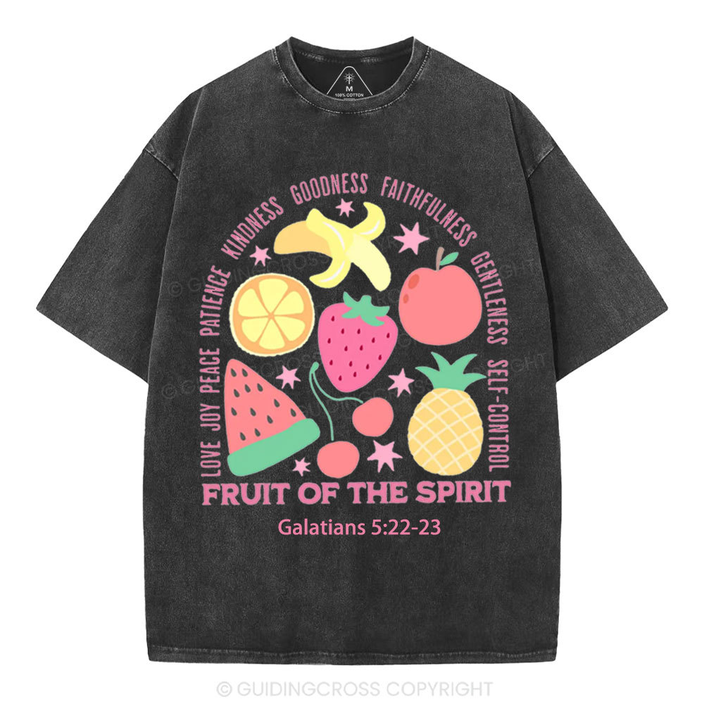 Fruit Of The Spirit Christian Washed T-Shirt