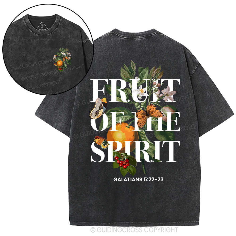Fruit Of The Spirit Christian Washed T-Shirt