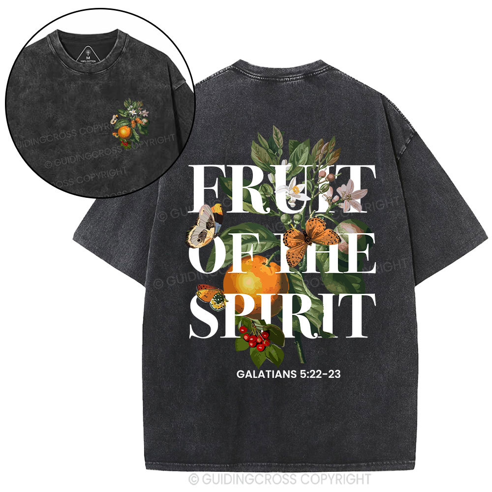 Fruit Of The Spirit Christian Washed T-Shirt