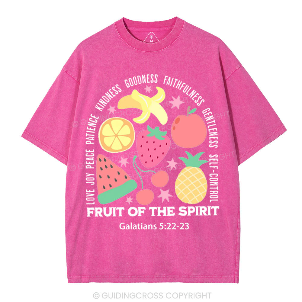 Fruit Of The Spirit Christian Washed T-Shirt