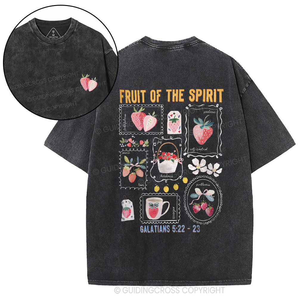 Fruit Of The Spirit Christian Washed T-Shirt