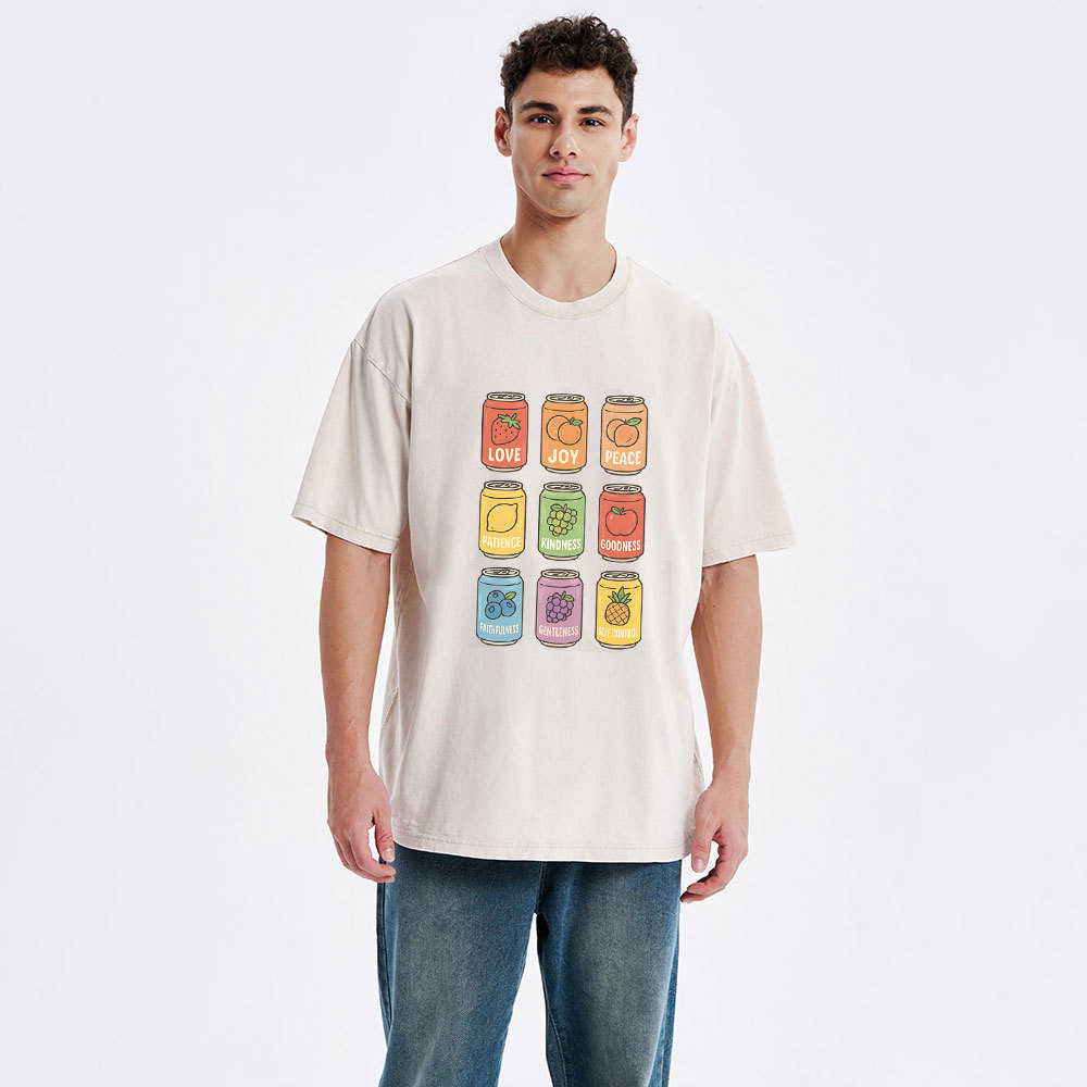 Fruit Of The Spirit Christian Washed T-Shirt