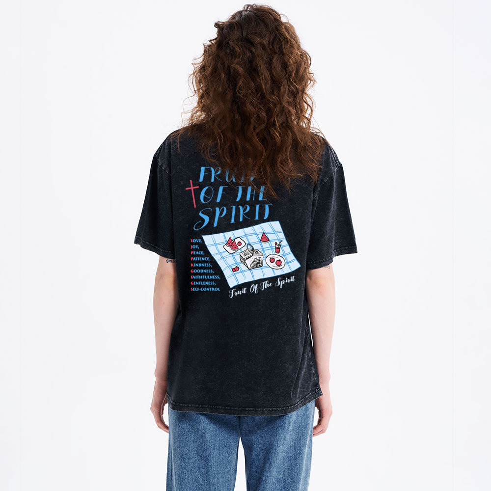 Fruit Of The Spirit Christian Washed T-Shirt