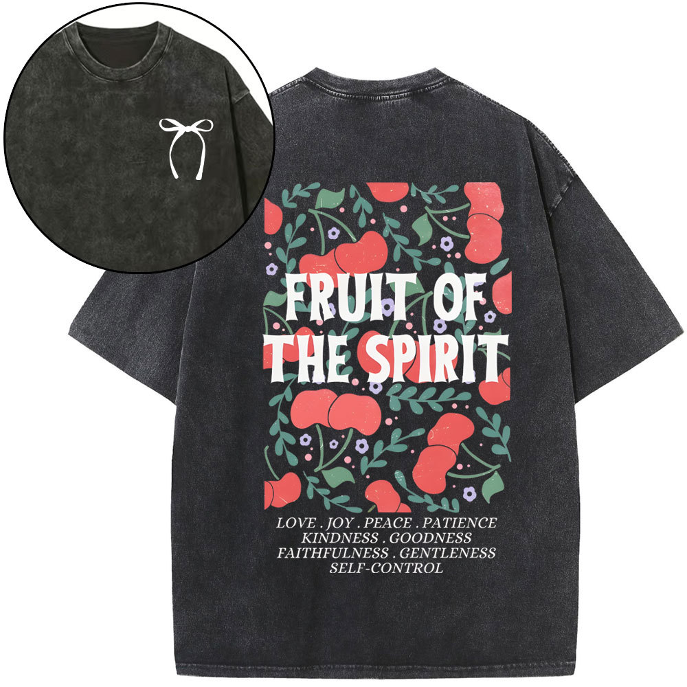 Fruit Of The Spirit Christian Washed T-Shirt