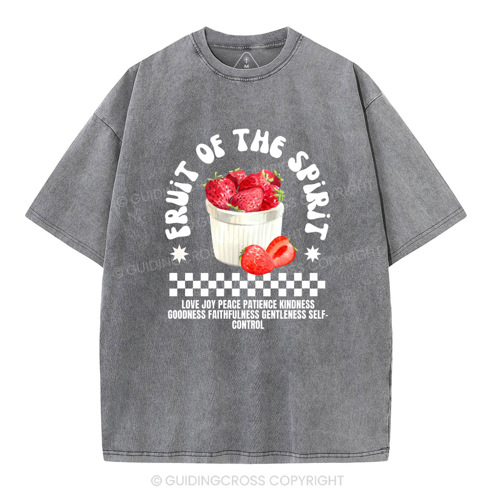 Fruit Of The Spirit Christian Washed T-Shirt