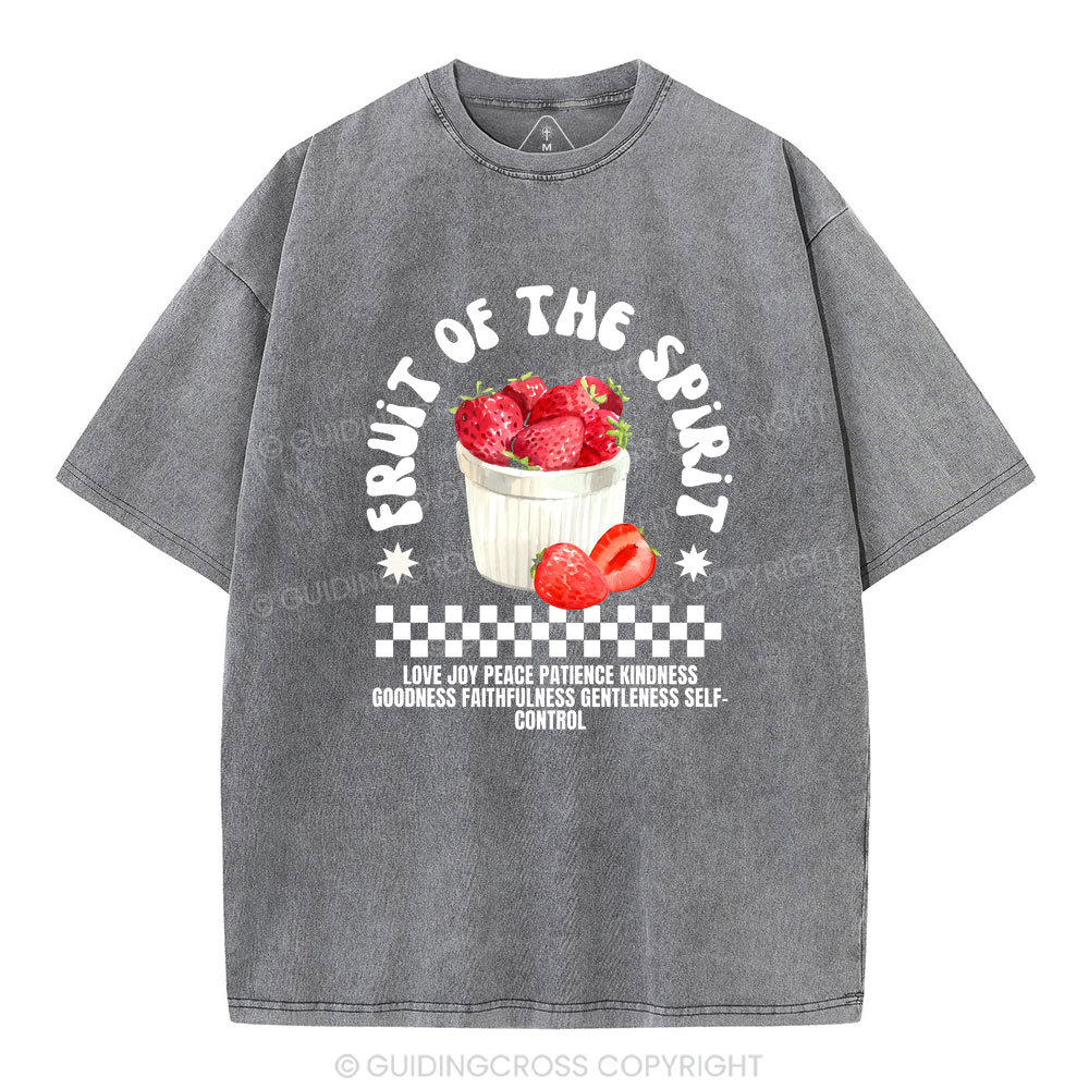 Fruit Of The Spirit Christian Washed T-Shirt