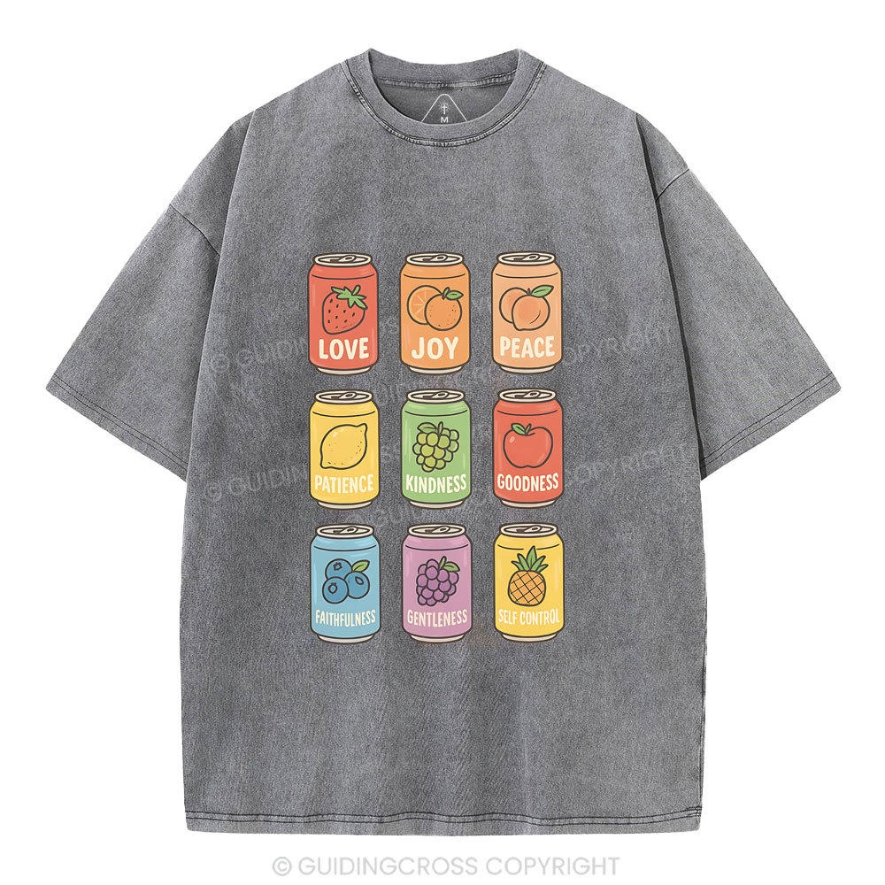 Fruit Of The Spirit Christian Washed T-Shirt