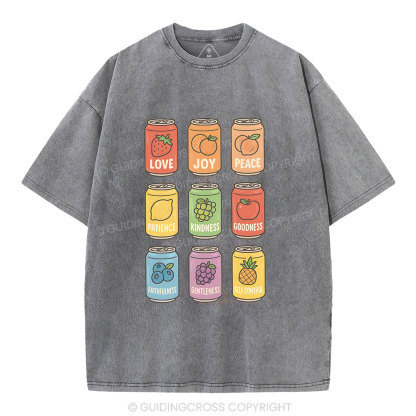Fruit Of The Spirit Christian Washed T-Shirt