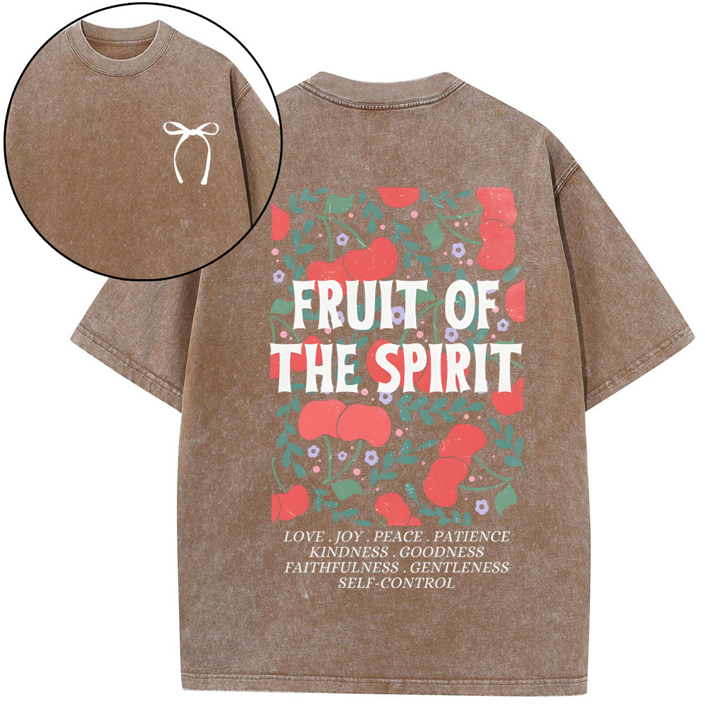 Fruit Of The Spirit Christian Washed T-Shirt