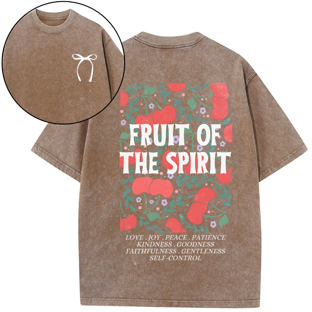 Fruit Of The Spirit Christian Washed T-Shirt