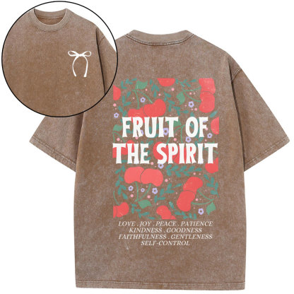 Fruit Of The Spirit Christian Washed T-Shirt