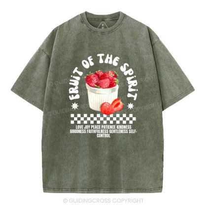 Fruit Of The Spirit Christian Washed T-Shirt