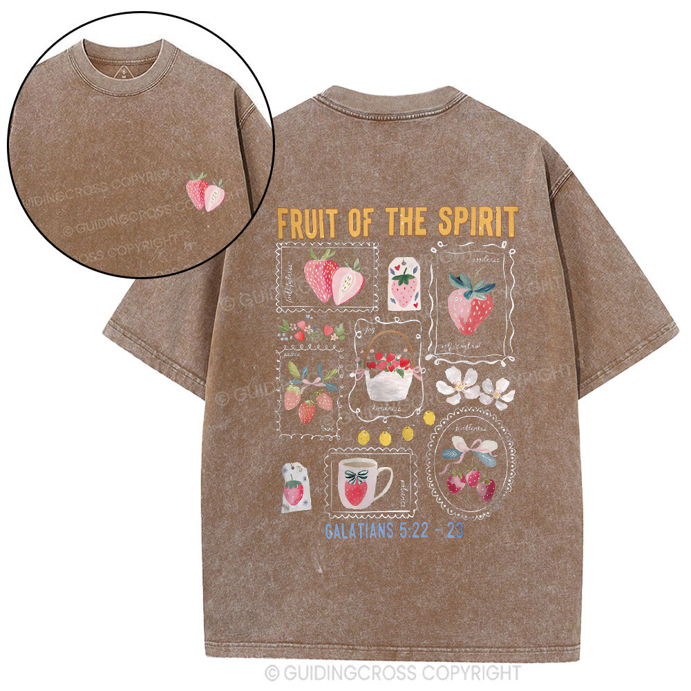 Fruit Of The Spirit Christian Washed T-Shirt