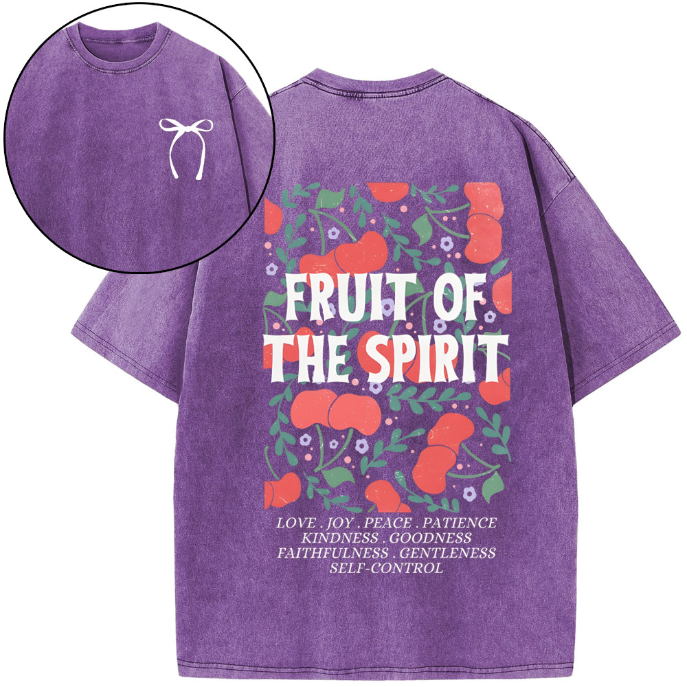 Fruit Of The Spirit Christian Washed T-Shirt